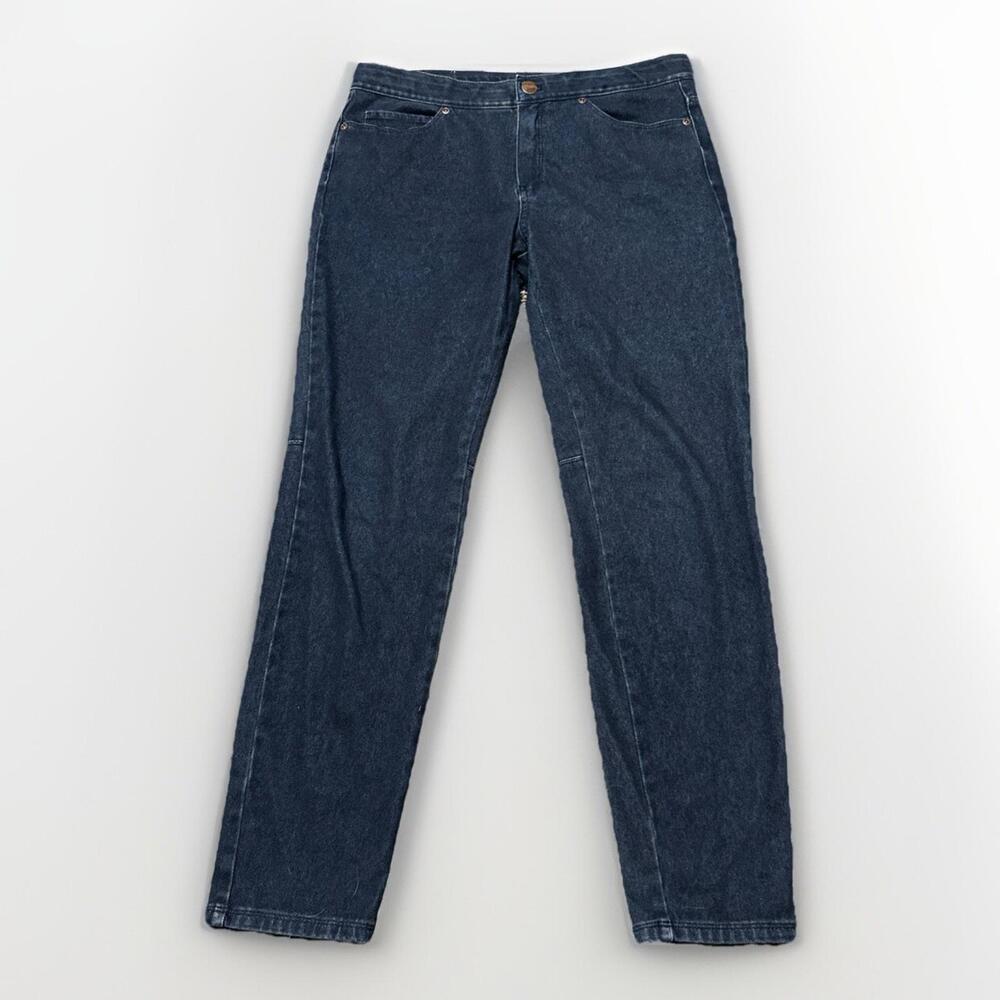 J. Jill Womens Jeans‎ Jeggings 5 Pocket Legging Blue Denim Dark Wash Mid Rise 10